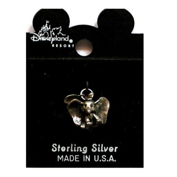 Disneyland Resort Jewelry - Vintage 3D Disneyland Resort Dumbo the Flying Elephant Sterling Silver Charm